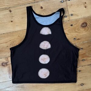 Teeki Yoga Moon Phase Crop Tank Top